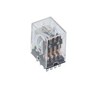 1 PCS MY4 Small Electromagnetic Relay Power DC12V DC24V AC110V AC220V Coil 4NO 4NC DIN Rail 14 pins Base Mini(Only AC 110V)
