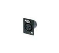 1 pcs : NC3FP-B-1 - XLR Connectors 3C FEMALE BLACK