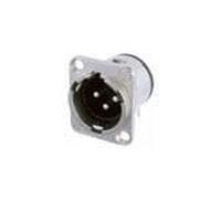 1 pcs : NC3MD-H - XLR Connectors 3C MALE PCB NICKEL RECEPTACLE