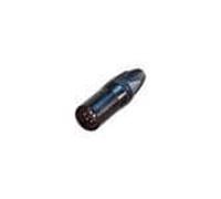 1 pcs : NC5MXX-BAG - XLR Connectors 5P MALE BLACK HOUSE SILVER CONTACTS