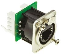1 pcs - Neutrik etherCON Series Female RJ45 Connector, Cable Mount, Cat5e