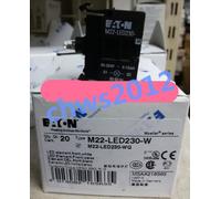 M22-LED230-W LED Signal Light Block 85-264V AC Front Mount Screw