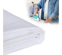 1 Pcs Non Woven Adhesive Lining Fabric Medium Thick, On Interfacing Fabric for Sewing Single, Lightweight Fusible Interfacing for Sewing, Quilting, Crafting and Dress Making (100 * 200cm White)
