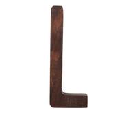 1 Pcs Nordic Style Black Walnut Letter Decorative Letters Combination Wall Decoration DIY Home Wooden Alphabet(L)