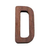 1 Pcs Nordic Style Black Walnut Letter Decorative Letters Combination Wall Decoration DIY Home Wooden Alphabet(D)