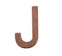 1 Pcs Nordic Style Black Walnut Letter Decorative Letters Combination Wall Decoration DIY Home Wooden Alphabet(J)