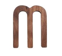 1 Pcs Nordic Style Black Walnut Letter Decorative Letters Combination Wall Decoration DIY Home Wooden Alphabet(M)