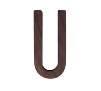1 Pcs Nordic Style Black Walnut Letter Decorative Letters Combination Wall Decoration DIY Home Wooden Alphabet(U)
