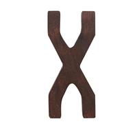 1 Pcs Nordic Style Black Walnut Letter Decorative Letters Combination Wall Decoration DIY Home Wooden Alphabet(X)
