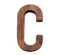 1 Pcs Nordic Style Black Walnut Letter Decorative Letters Combination Wall Decoration DIY Home Wooden Alphabet(C)
