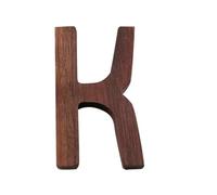 1 Pcs Nordic Style Black Walnut Letter Decorative Letters Combination Wall Decoration DIY Home Wooden Alphabet(K)