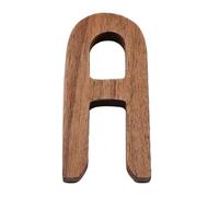 1 Pcs Nordic Style Black Walnut Letter Decorative Letters Combination Wall Decoration DIY Home Wooden Alphabet(A)