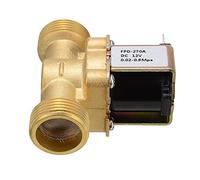 1 Pcs Normally Closed Solenoid Valve N/C Water Control Valve Switch Brass Valve Body G3/4 DC 12V