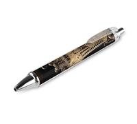 1 PCS Pack Retractable Black Ballpoint Pens for Smooth Writing 0.5mm Fine Point Fineliner Refillable Quick Dry Gel Ink Dragonfly Watercolor Painting Rollerball Pens Comfort Grip for Journaling Note Ta