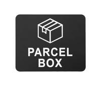 1 Pcs Parcel Box Sign, Waterproof Sign Here Stickers, Parcel Box Sticker to Remind Couriers, Parcel Box is Suitable for Indicating The Place of Delivery Parcels or Mails in Home Office