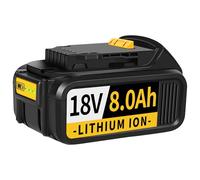 1 PCS/Piece 8000mAh Lithium Battery Replacement for Dewalt Battery 18V Compatible with Dewalt Batteries DCB184, DCB200, DCB180, DCB181, DCB182, DCB201, DCB200-2 Cordless Power Tools