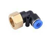 1 PCS PLF Hose OD 4 6 8 10 12mm - Female Thread M5'' 1/8'' 1/4'' 3/8'' 1/2'' Pneumatic Elbow Connector Tube Air Push in Fittings(12mm OD Hose,1/8")