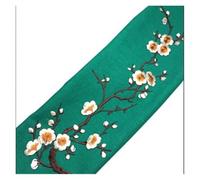 1 PCS Plum Blossom Flower Applique Clothing Embroidery Patch Fabric Sticker Iron on Sew on Craft Sewing Repair Embroidered Iron On Patches(Beige)