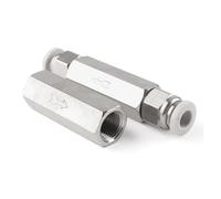 1 PCS Pneumatic air Check Valve Check Valve Hose air Pipe Quick Connector SPU SPV SPM 4 6 8 10 12MM Straight Through Plate CV01 1/4(CV-02)
