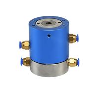 1 Pcs Pneumatic Slip Ring 360 Degree High Speed Pneumatic Rotary Joint Infinite Rotation Hollow Ventilation Oil Multi-Way(2 in 2 Out M5)