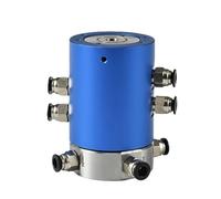 1 Pcs Pneumatic Slip Ring 360 Degree High Speed Pneumatic Rotary Joint Infinite Rotation Hollow Ventilation Oil Multi-Way(4 in 4 Out Inner Hole 30)