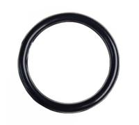 1 Pcs PTFE Cladding O-Ring, 8.6 x 337.8 x 355 mm FEP Coated Fluorine Rubber, Black
