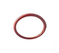 1 Pcs Red FEP-encapsulated Rubber O-Rings, 2x195x199mm | Suitable for applications such as static-sealing flanges, hydraulic cylinders, and cryogenic equipment.