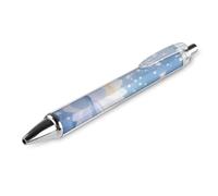 1 PCS Refillable Black Magical Lotus Flower Bloom Ballpoint Pens 0.5mm Fine Point Smooth Writing Quick-Dry Liquid Ink Comfort Grip Retractable & Pocket-Sized for Journaling Notetaking Sketching