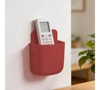 1 Pcs Remote Control Storage Box Organizer Holder for Living Room Desk Bedside Sofa Home Organization for Women Men(Red)