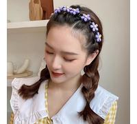1 pcs rending korean style violet headband,Floral Headband with Purple Daisy Design, Hair Accessory for Girls and Women, Fashion Hair Band