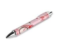 1 PCS Retractable Liquid Ink Heart Tree Bicycle Love Rollerball Pens 0.5mm Fine Point Smooth Writing Gel Pens with Ergonomic Comfort Grip Quick-Dry Smudge-Free Black Ink Refillable Office Writing Pen