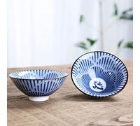 1 PCS Retro Blue and White Porcelain Cone Teacup Anti Scaling Hand-Painted Ceramic Tea Bowl Travel Meditation Cups Tea Set