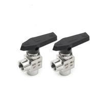 1 Pcs Right Angle Ball Valve 1/8" 1/4" 3/8" 1/2" Internal G Thread Stainless Steel 304 High Pressure Internal Thread Ball Valve(1/2")