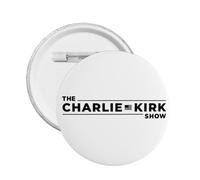 1 Pcs RIP Charlie Kirk Button Pins The Charlie Kirk Show Circle Badges Round Chest Pins Brooch Decor Small