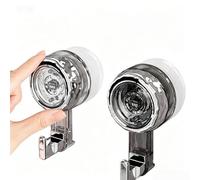 1 Pcs Rotating Vacuum Suction Hooks No Drill Heavy Duty 5kg Load Plastic Wall Hanger for Kitchen Bathroom Organization(Gray Silver)
