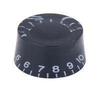1 PCS Round Guitar Bass Knobs Speed Control Volume Tone Knob Buttons For Electric Guitar Parts Replacement Guitar Parts(Black2)
