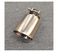 1 Pcs Sandblasting Stainless Steel Car Exhaust Tip Pipe Universal Exhaust Tip For VW GTI MK7 Golf7 Nozzle Muffler Tip Car Exhaust Tip(54MM IN 101MM OUT)
