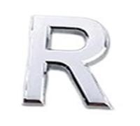 1 PCS Self-Adhesive Door Plate House Letters Stickers Apartment Room Flat Mailbox Sign Sticker(R,5cm)