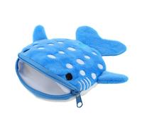 1 Pcs Shark Coin Purse, Mabor Plush Coin Pouch Cute Small Kawaii Wallet with Zipper Keychain Small Embroidered Funny Sea Cartoon Animal Change Purse for Women