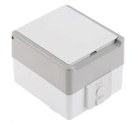 1 pcs - Siemens Grey 1 Gang Plug Socket, 16A, Type F - German Schuko, Outdoor Us