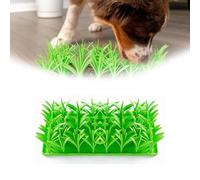 1 Pcs Silicone Grass Mat for Cats,Green Grass Silicone Slow Food Mat,Silicone Grass Feeding Mat for Cats,Cat Grass Mat for Indoor Cats Silicone, Silicone Grass Snuffle Mat for Cats