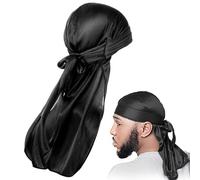 1 Pcs Silky Durag - Silk Du Rags for Men, Smooth and Comfortable Hair Protection, Ideal for Waves, Braids, and Curls