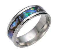 1 Pcs Simple Design Ring Colored Titanium Stainless Steel Ring Stainless Steel High Titanium Gifts For Men And Women 10