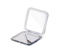 1 Pcs Small Pocket Mirror, Compact Travel Makeup Mirror, 15X Magnifying Handheld, Foldable & Very Lightweight, for Gift, Silver - Square 8.5cm x 8.5cm