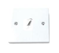 1 Pcs Socket Blanking Plate with 2 Screws, Light Switch Cover Plates, for Electrical Sockets Back Box,Covering Unused Socket Boxes(White)