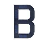 1 PCS Solar Lighted House Number Outside Light-up LED Address Waterproof Modern Light Sign For Outdoor Fro(B)