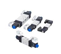 1 Pcs Solenoid Valve 5/2 5/3 Channels Suitable for 4V310-08 4V320-08 4V330C-08 4V330E-08 4V310-10 4V320-10 4V330E-10 4V330P-10(4V330C-08,AC24V)