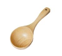 1 PCS Solid Wood Water Scoop Spoon Multipurpose Wooden Scoop Spoon Bath Salt Scoop Wooden Ladle for Canisters Flour Scoops Ladles for Cooking with Short Handle/Washing Powder