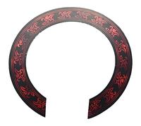 1 Pcs Soundhole Rosette Decal Sticker with Red Pattern for Acoustic Classical Guitar Parts Replacement