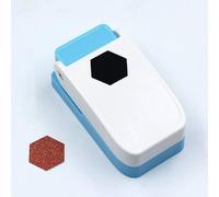 1 pcs Square Punch - 2025 New 1 Inch Squares Paper Punch, Diy Handicraft Tools, Various Cutting Patterns, Cardboard/corrugated Paper/aluminum Sheet/copper Sheet (Hexagonal)